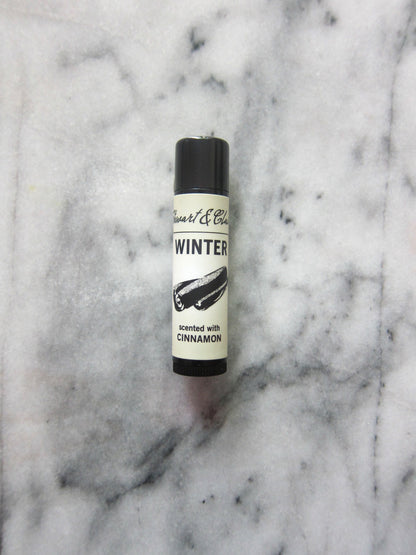 Winter Lip Balm with Cinnamon